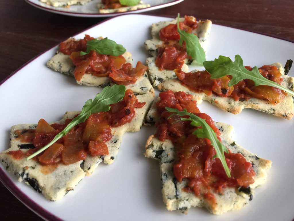 Toastjes glutenvrij met zeewier